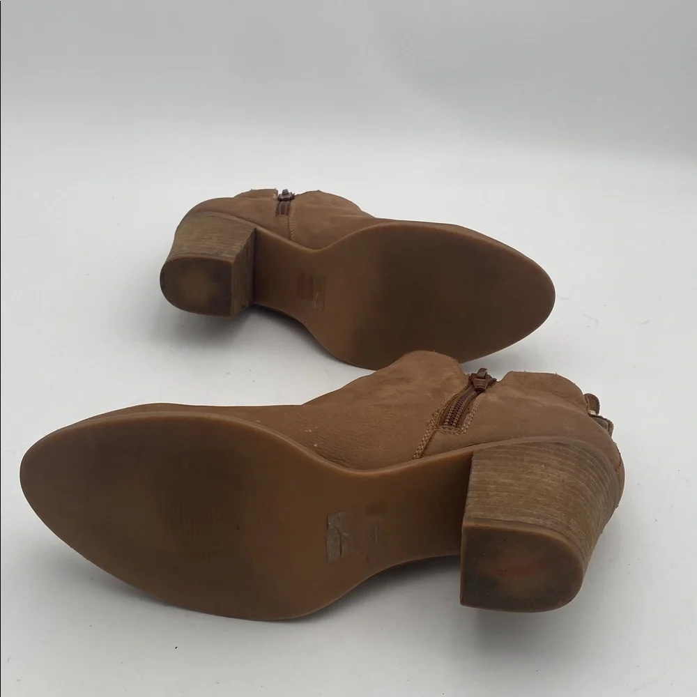 Steve Madden Brown Ankle Booties women 8 leather casual festival office retro